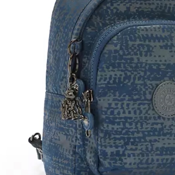 Kipling Blue Eclipse Delia Compact Backpack - Picture 2 of 6